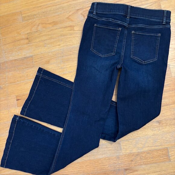 SPANX Indigo Denim Pull On Mid-Rise Bootcut Jeans Size Small - Picture 5 of 8